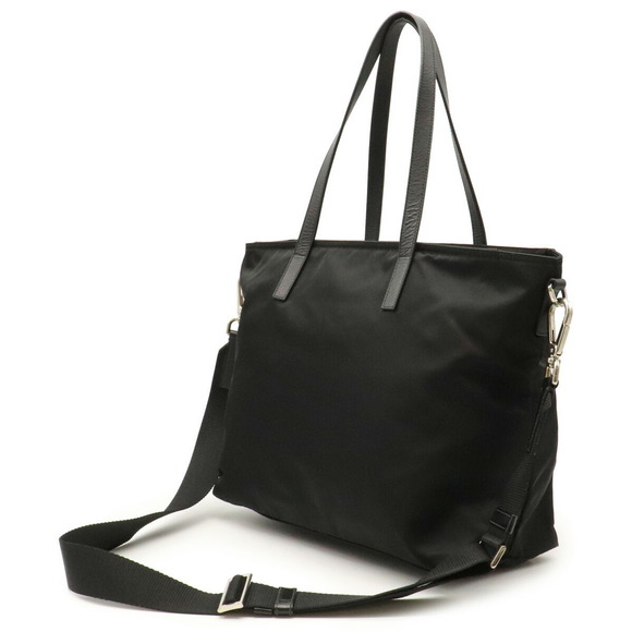 Prada 2WAY Shoulder Bag Nylon Leather Nero Black - Picture 2 of 9